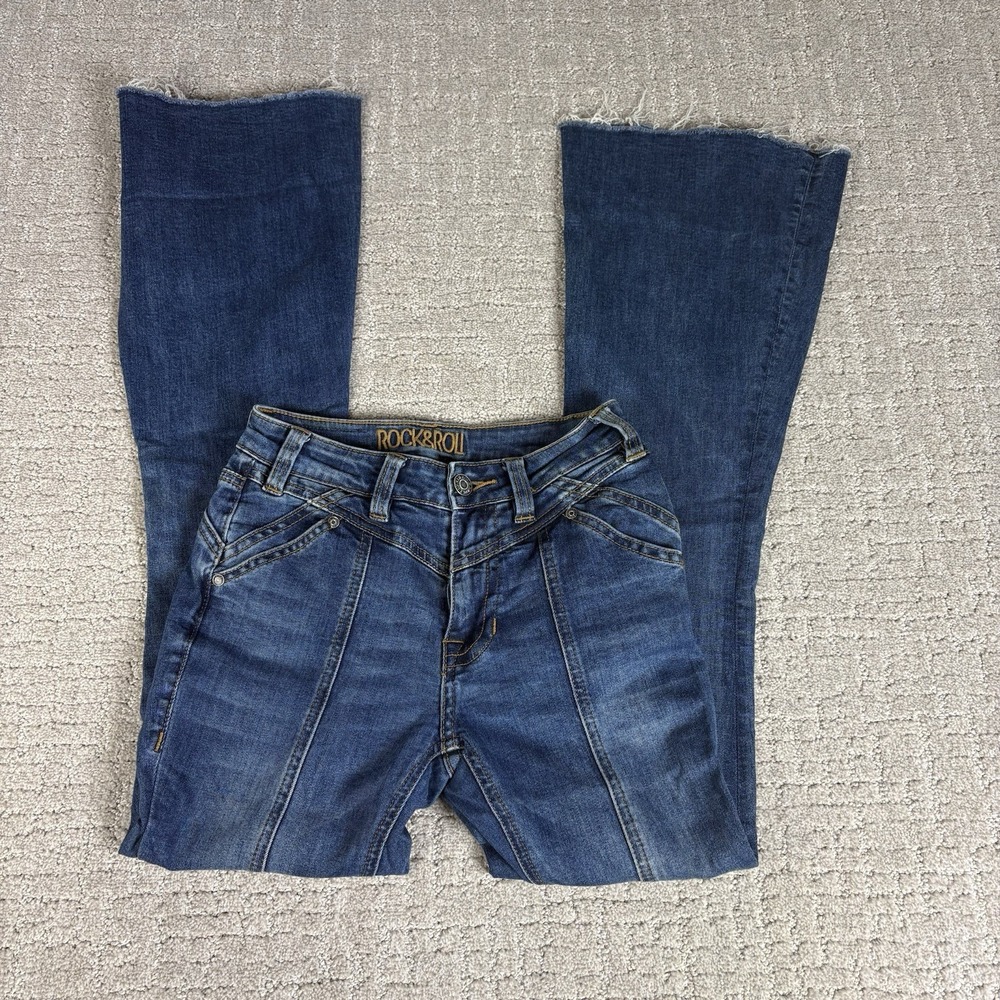 Rock & Roll Cowgirl Jeans Women 24 (24x34) High Rise Flare Bottom